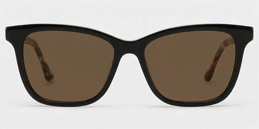 Faith Black Rectangle Sunglasses