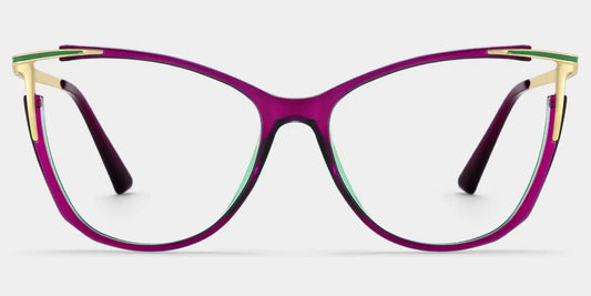 Yomary Purple Cat eye Glasses