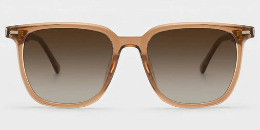 Eliza Light Brown Square Sunglasses
