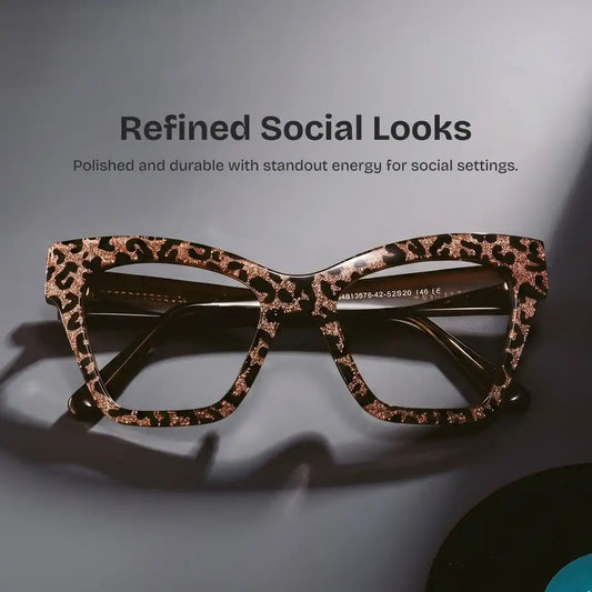 Ansyah Leopard Cat eye Glasses