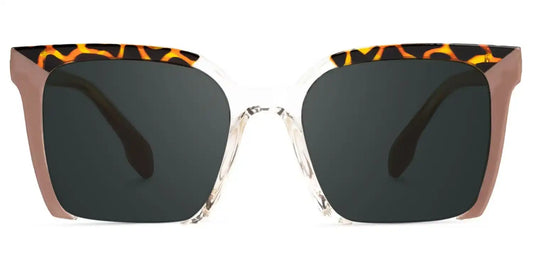 Misty Brown Square Sunglasses
