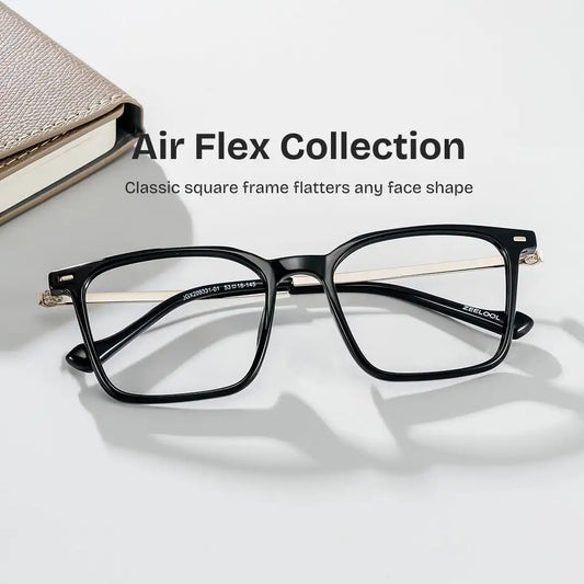 Archer Black Rectangle Glasses
