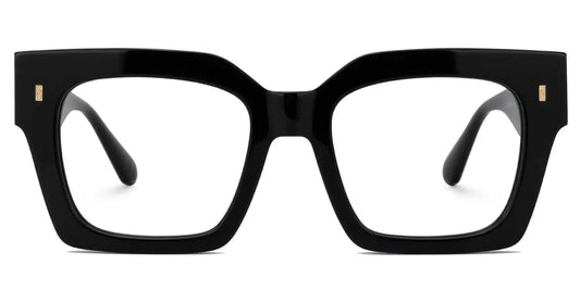 Cummings Black Square Glasses
