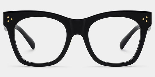 Gordon Black Rectangle Glasses
