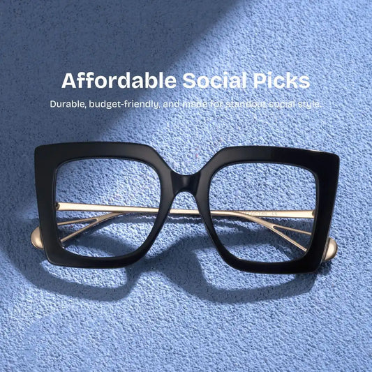 Qatar Black Square Glasses