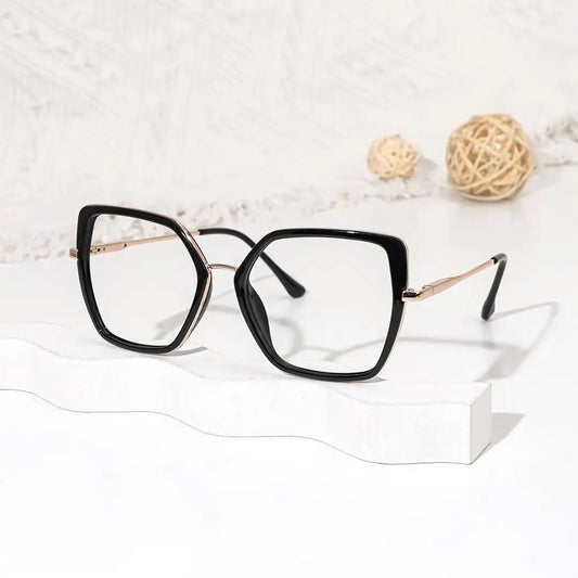 Keller Black Geometric Glasses