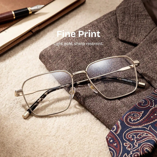 Ashley Gold Square Glasses