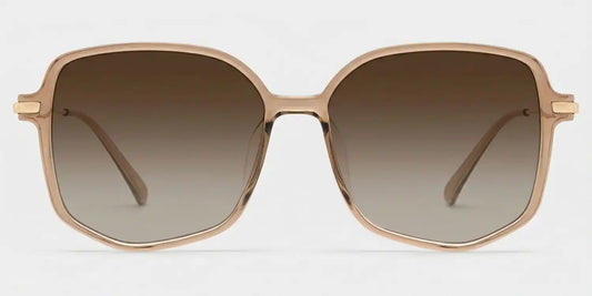 Payton Beige Geometric Sunglasses
