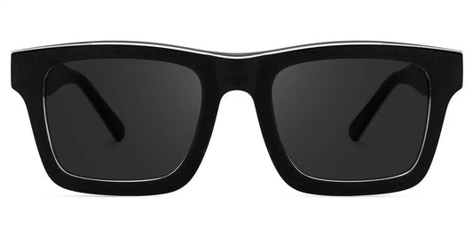 Riley Dark-Gray Rectangle Sunglasses