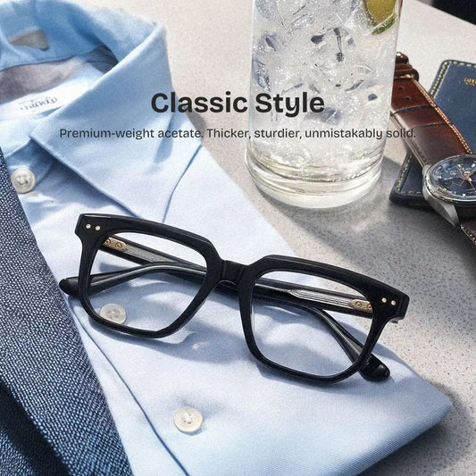 Michael Black Square Glasses