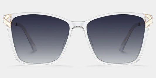 Tricee Clear Square Sunglasses