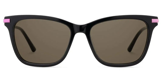 Eliot Black Rectangle Sunglasses