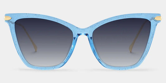Hilary Blue Butterfly Sunglasses