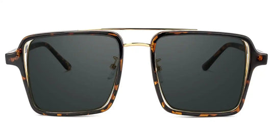 Nellie Tortoise-Gold Aviator Sunglasses