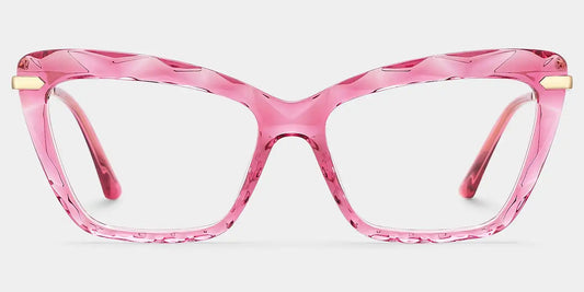 Juliet Pink Rectangle Glasses