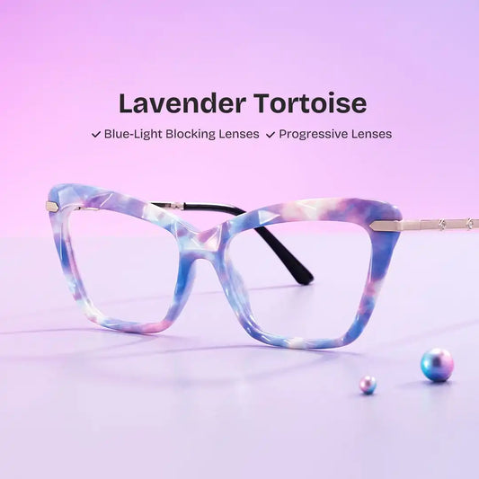 Juliet Purple Rectangle Glasses