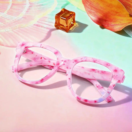 Harrell Pink Square Glasses
