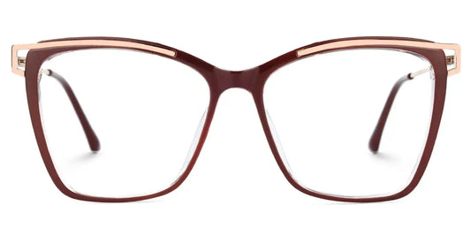 Krystle Red Square Glasses