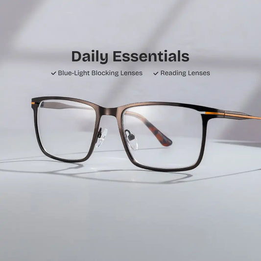 Roxana Brown Rectangle Glasses