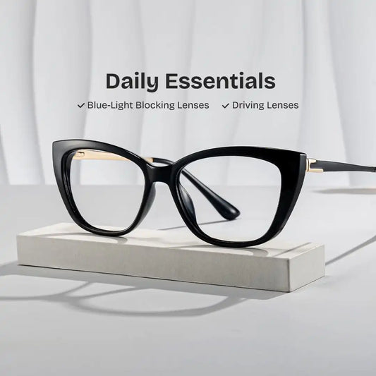 Harlow Black Butterfly Glasses
