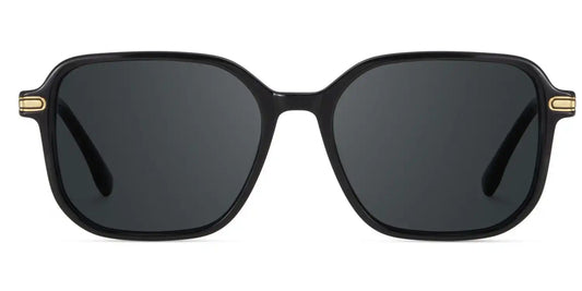 Jetson Black Rectangle Sunglasses