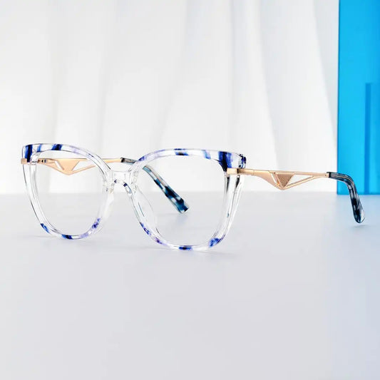 Margret Blue Cat eye Glasses