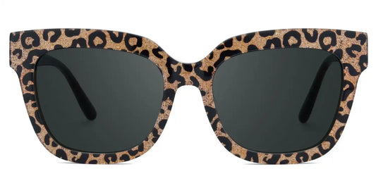 Yaniska Leopard Square Sunglasses