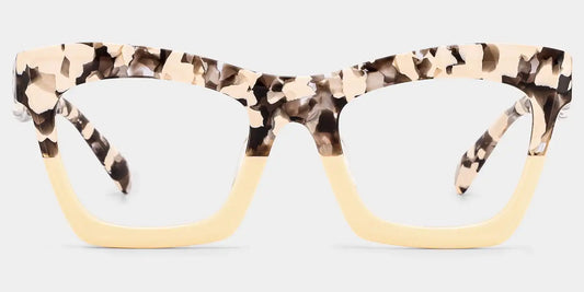 Benitez Two-Tone Rectangle Glasses