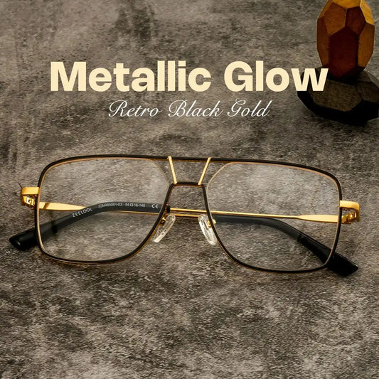 Bowdry Black Aviator Glasses