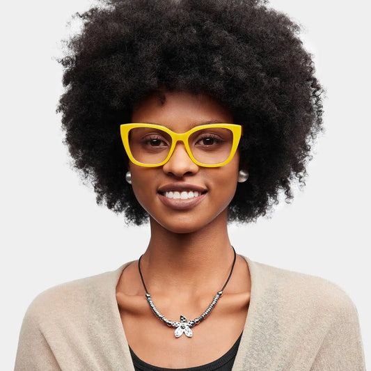 Julius Yellow Butterfly Glasses