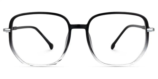 Joana Black-Clear Geometric Glasses