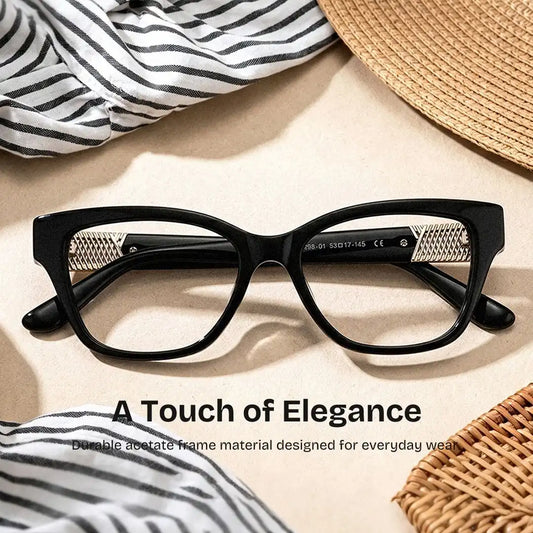 Miranda Black Cat eye Glasses