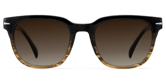 Rocco Brown Rectangle Sunglasses