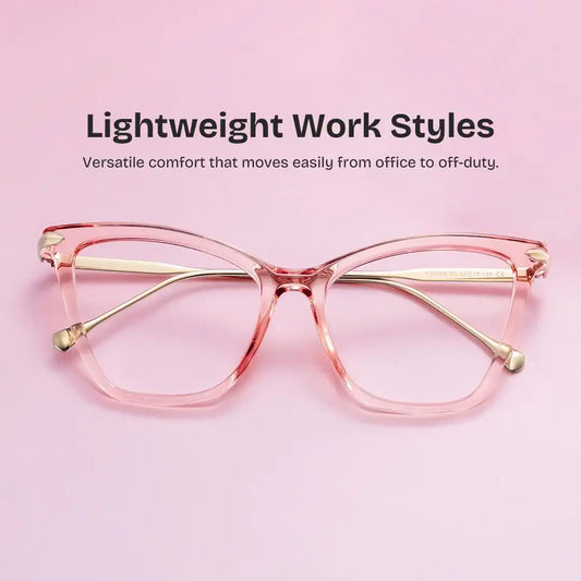 Hilary Pink Butterfly Glasses
