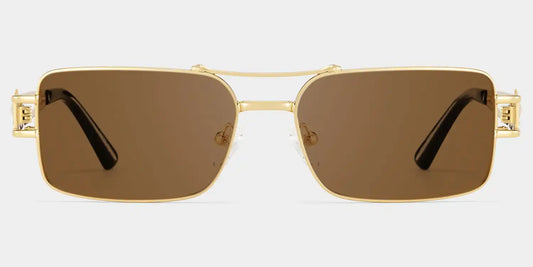 Eric Gold Aviator Sunglasses
