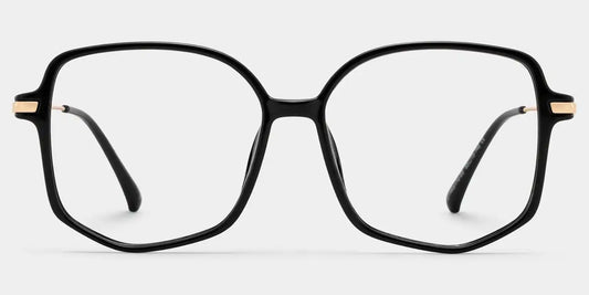 Payton Black Geometric Glasses