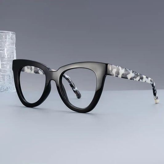 Yaser Black Cat eye Glasses