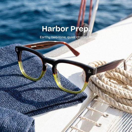Pierce Two-tone Round Glasses