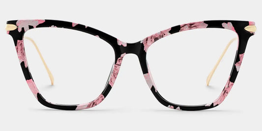 Hilary Pink-Floral Butterfly Glasses