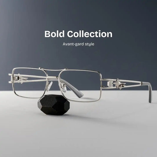 Eric Silver Aviator Glasses