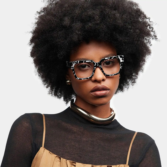Caius Two-tone Square Glasses