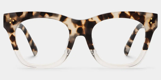 Tandy Light-Tortoise Square Glasses