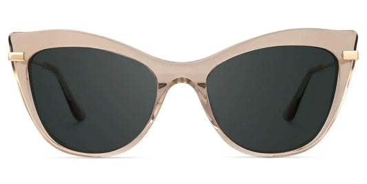 Indira Beige Cat eye Sunglasses