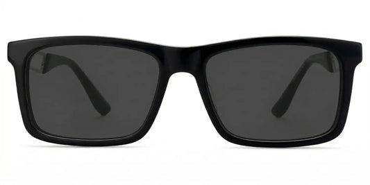 Osvaldo Black Rectangle Sunglasses