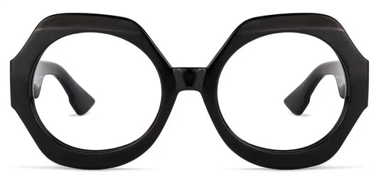 Geoffrey Black Geometric Glasses