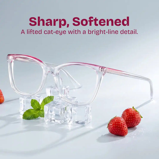 Margaret Clear Cat eye Glasses