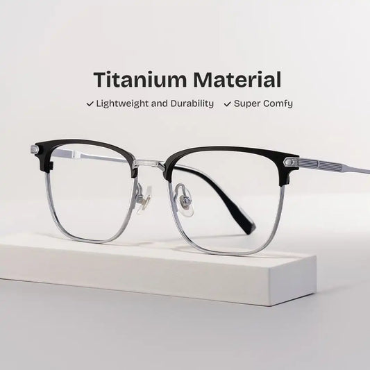 Barrett Silver Browline Glasses
