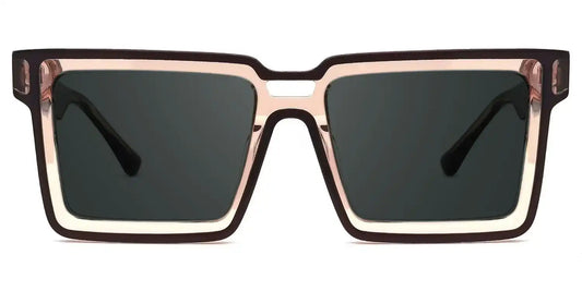 Milian Brown Square Sunglasses