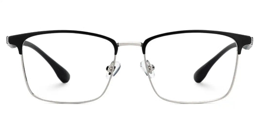 Eaddy Silver Rectangle Glasses