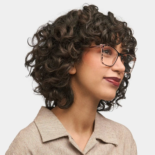 Tricee Tortoise Square Glasses